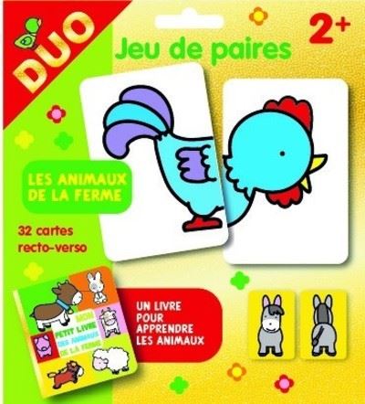 Les animaux de la ferme - Pochette duo - Jeu de paires 2+