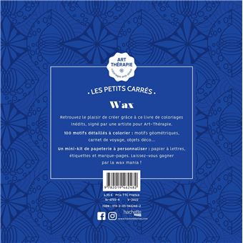 Les petits carrés d'Art-thérapie Wax