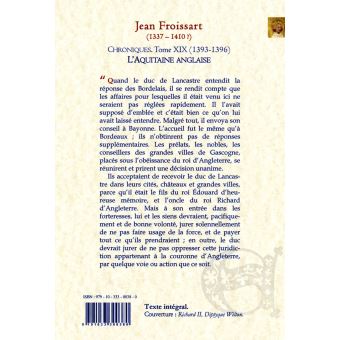 Chroniques de Froissart 1393-1396