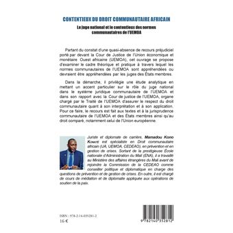 Contentieux du droit communautaire africain