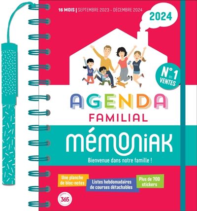 Mini agenda familial 2023-2024 (Grand format - Broché 2023), de