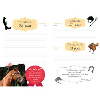 Agenda scolaire CHEVAUX AU GALOP 2022-2023