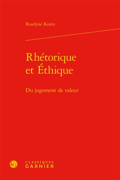 Rhétorique et Éthique