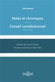 Notes et chroniques sur le Conseil constitutionnel - 1959-1969