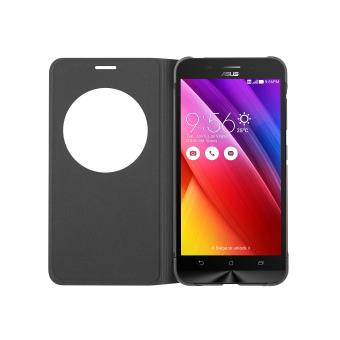 Étui Portefeuille Pour Asus Zenfone 4 ZE554KL - Cuir PU + Verre Trempé Inclus - Noir, Aimanté