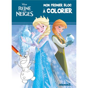 Disney La Reine des Neiges Mon premier bloc à colorier (Bandeau vert)