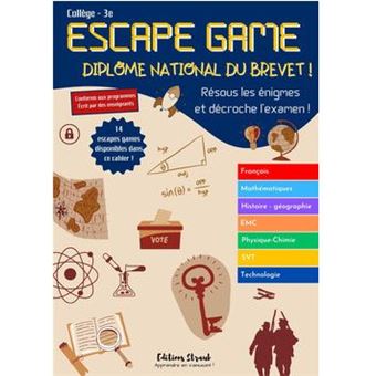 Escape game, Diplôme national du brevet ! Collège 3ème