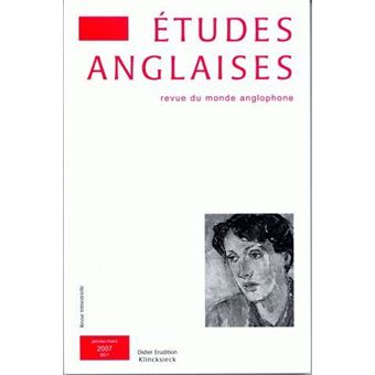 Études anglaises - N°1/2007