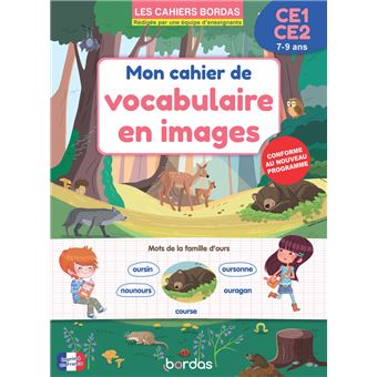 Mon cahier de vocabulaire en images CE1-CE2 - broché - Marie-Christine ...