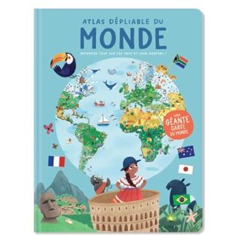 Du monde atlas dépliable