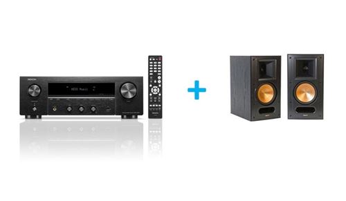 Amplificateur Hi-Fi Denon Dra-900H Noir + Une Paire D’Enceintes Compacte Klipsch Rb-61 Mk II Black