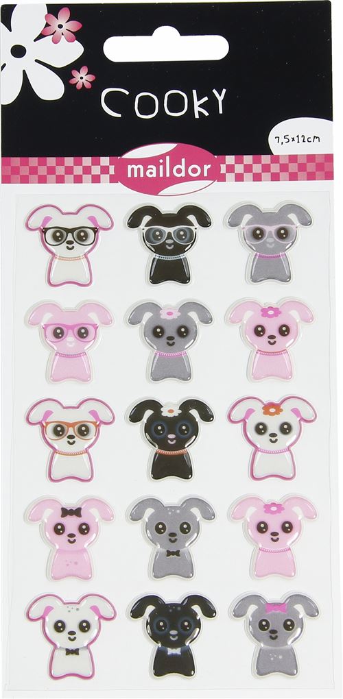 MLDOR COOKY STICKERS PETITS CHIENS