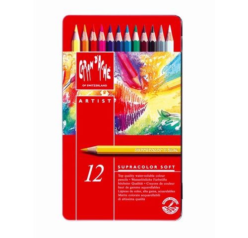 Boîte de 12 crayons Caran d'Ache Supracolor