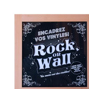 Rock on wall Cadres déco vinyle Cadre Hêtre : : Cuisine et Maison