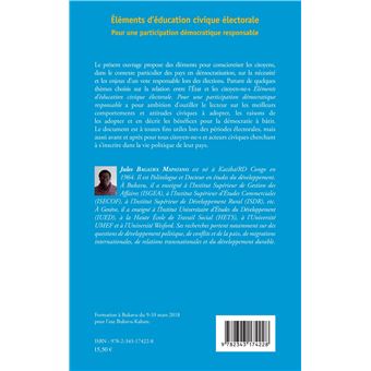 Eléments d'éducation civique électorale