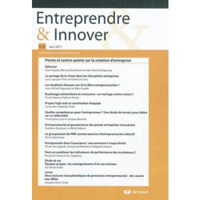 Entreprendre Et Innover Points Et Contre-points Sur La Création D ...