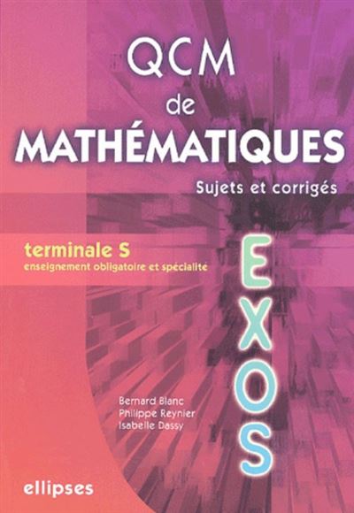 QCM de mathématiques Term S