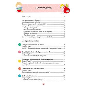 Les règles positives de la famille À table !