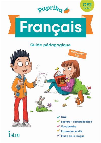 Paprika Français CE2 - Edition France - Guide pédagogique + CD - Catherine Chapoulaud - Livre CD-ROM
