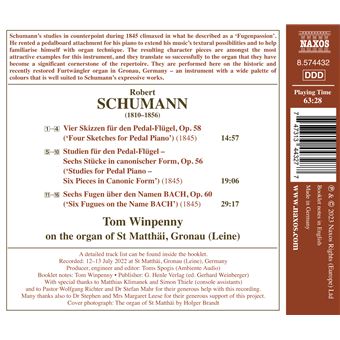 COMPLETE ORGAN WORKS - Robert Schumann - Cd-album - Fnac.be