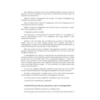 La maîtrise de soi-même par l'autosuggestion consciente