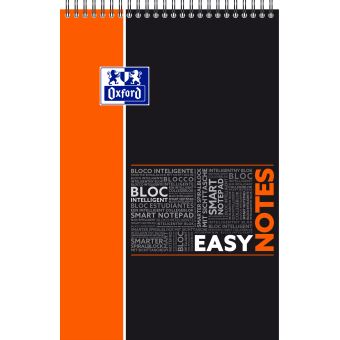 Oxford Etudiant Easynotes Bloc-notes connecté SOS Notes 160 pages 210 x 315 Coloris Aléatoire 