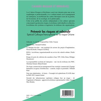 Prévenir les risques et rebondir