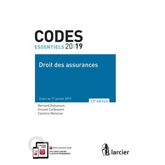 Code essentiel - Droit des assurances 2019