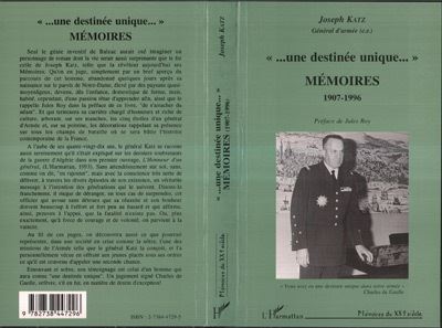 Une destinee unique memoires 1907-1996