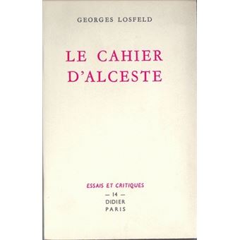 Le Cahier d'Alceste