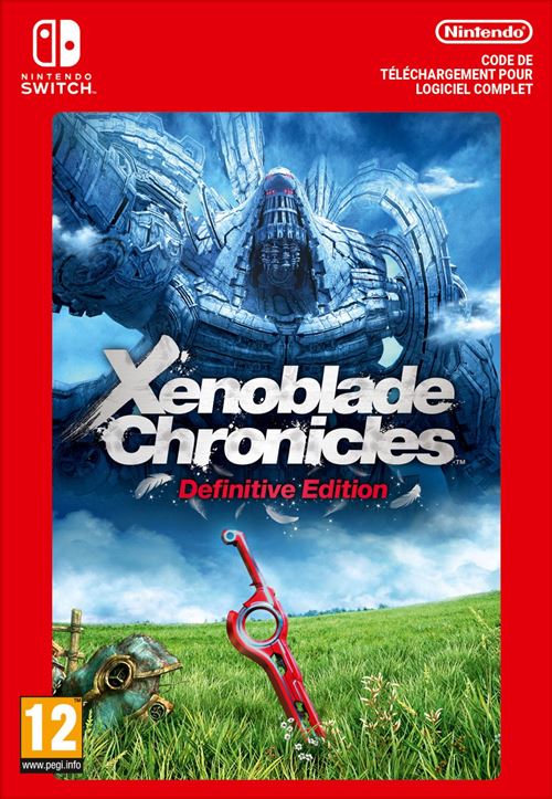 Pochette avant du jeu Code de téléchargement Xenoblade Chronicles 2 Nintendo Switch
