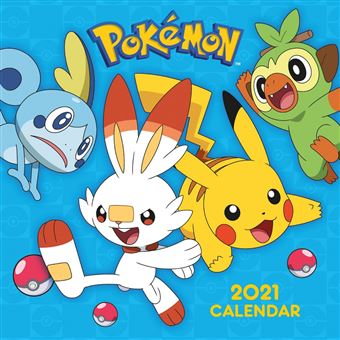 Calendrier 2021 30x30 Pokemon