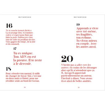 Mes 77 secrets de vie