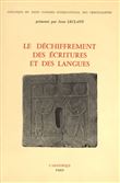 Le déchiffrement écritures et des langues