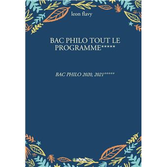 Bac philo tout le programme*****