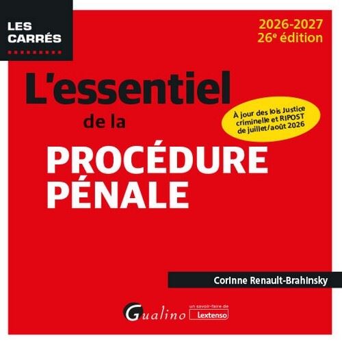 L'essentiel de la procédure pénale - Corinne Renault-Brahinsky - Poche