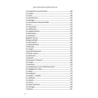 Des actions pour changer votre vie