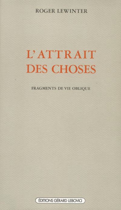 L' Attrait des choses