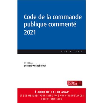 Code de la commande publique commenté 2021