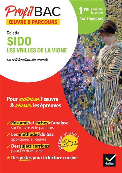 Profil Oeuvre & parcours - Sido, Les Vrilles de la vigne (Bac 2023)
