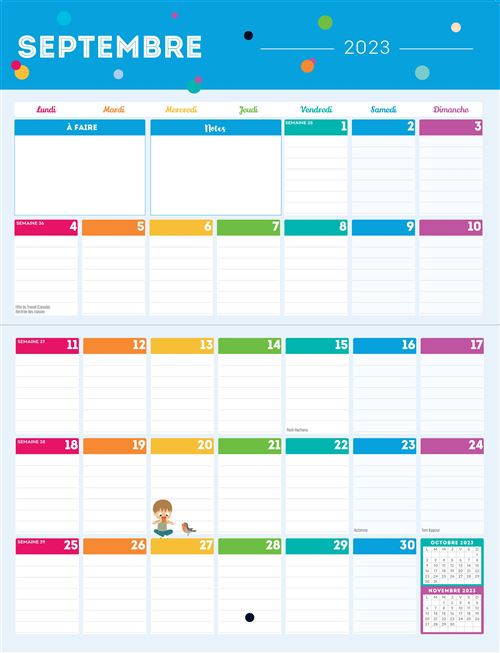 Mini-organiseur familial Mémoniak, calendrier familial mensuel (sept. 2023-  déc. 2024) - broché - Nesk - Achat Livre