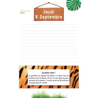 UNE SAISON AU ZOO - Agenda scolaire 2022-2023