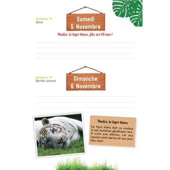 UNE SAISON AU ZOO - Agenda scolaire 2022-2023