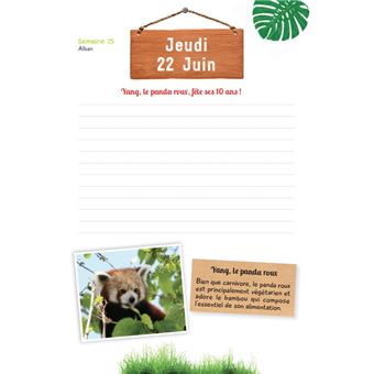 UNE SAISON AU ZOO - Agenda scolaire 2022-2023