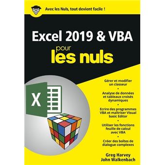 Excel 2019 & VBA Mégapoche pour les Nuls