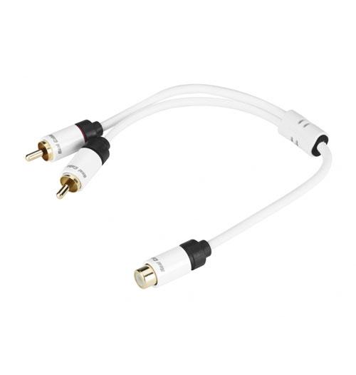 Câble Real Cable SUB RCA F à 2 RCA - 0.2M
