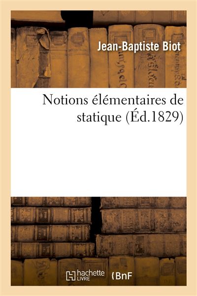 Notions élémentaires de statique