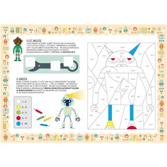 Cahier L'usine des tables de multiplication - Fous de maths
