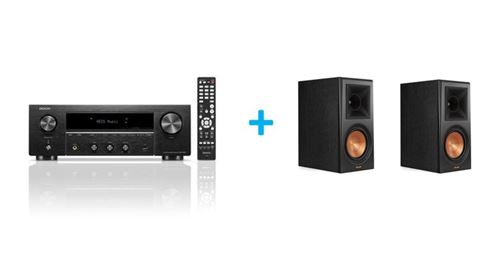 Amplificateur Hi-Fi Denon Dra-900H Noir + Une Paire D’Enceintes Klipsch Rp-600M Ebony