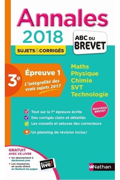 Maxi Annales 1ère épreuve écrite Brevet - Corriges - 2018 Sujets Et ...